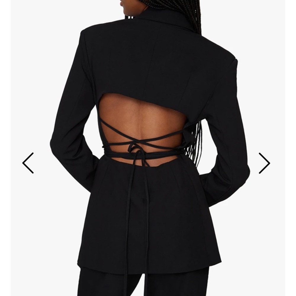 Black cut out blazer